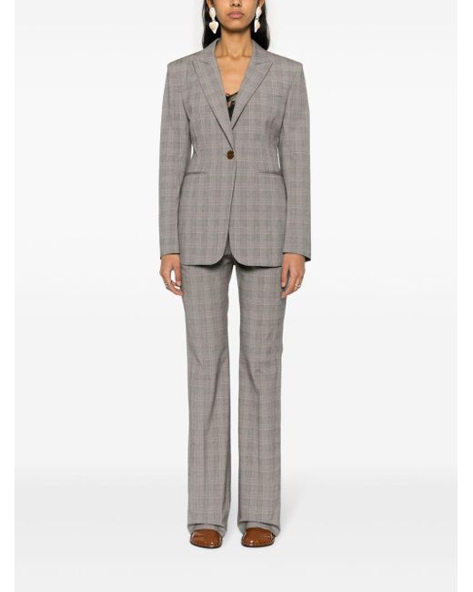 Vivienne Westwood Gray Ray Checked Trousers