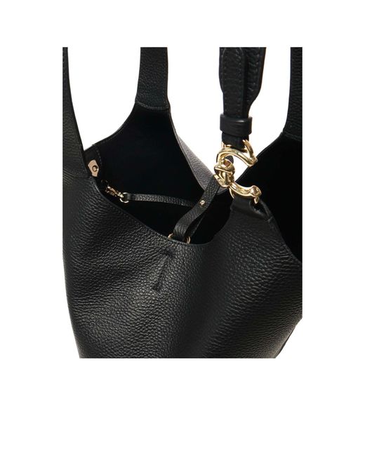 Coccinelle Black C-Easy Logo Plaque Shoulder Bag