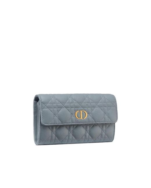 Dior Gray Caro Wallet