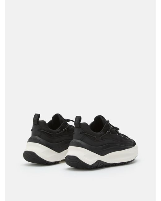 Moon Boot Black Ankle Sneakers With Distinctive Sole for men
