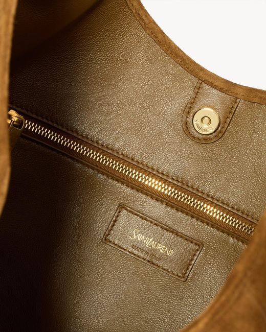 Saint Laurent Brown Medium Mombasa Suede Shoulder Bag