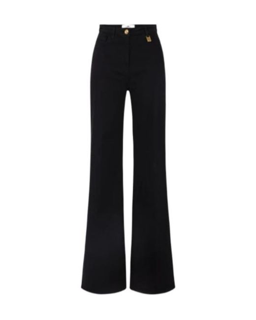 Elisabetta Franchi Black Palazzo Jeans