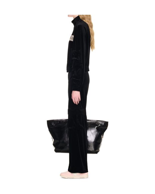 Off-White c/o Virgil Abloh Black Velvet Cargo Track Pants