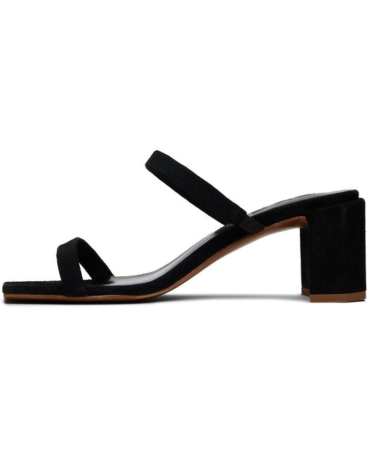By Far Black Tanya High-Heeled Sandals