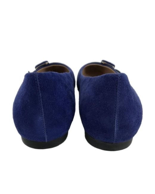 Tod's Blue Logo Flat Shoes