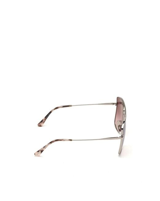 Tom Ford Pink Geometric Frame Sunglasses