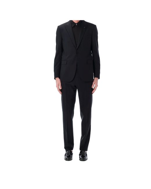 Lardini Black Soiree Single-Breasted Suit for men