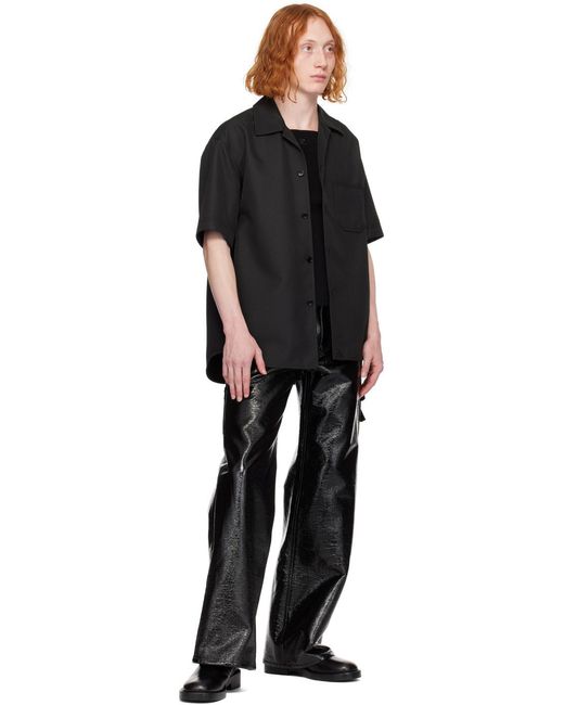 Courreges Black Skater Retro Shirt for men