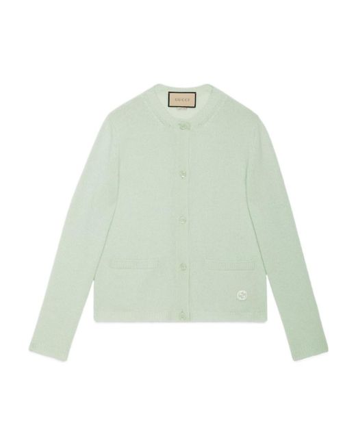 Gucci Green Interlocking G Cardigan