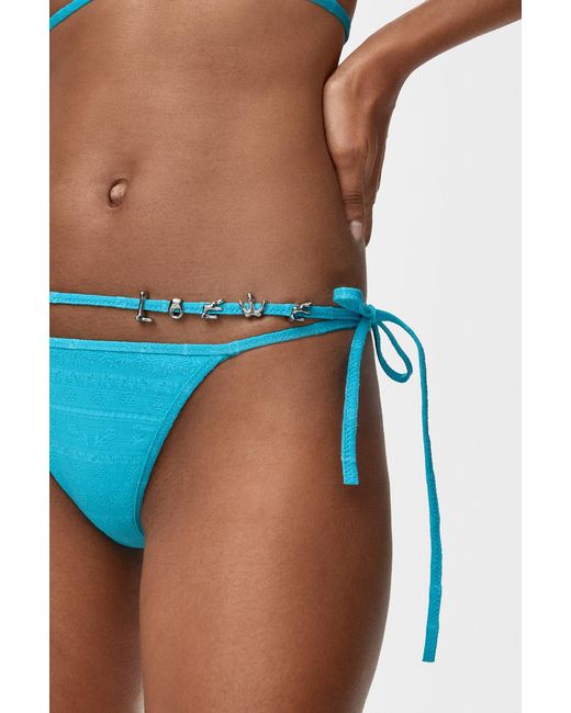 Loewe Blue Logo Tie Bikini Briefs