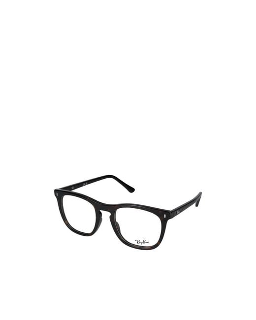 Ray-Ban White Oval Frame Glasses for men