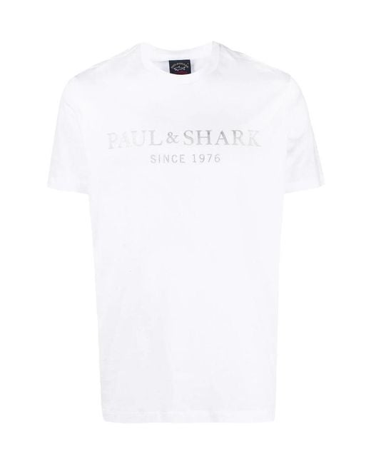 Paul & Shark White Logo Short-Sleeve T-Shirt for men