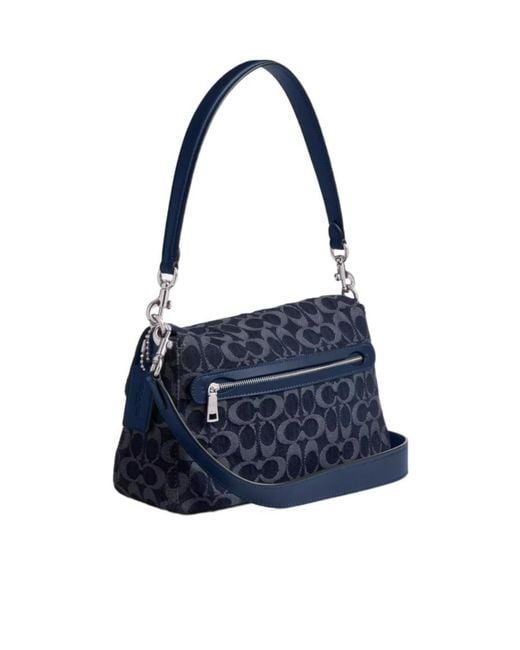 COACH Blue Soft Tabby Shoulder Bag