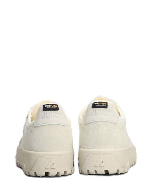 Autry White Wildplace Low-Top Sneakers for men