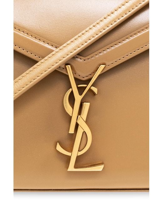 Saint Laurent Metallic Cassandra Mini Top Handle Bag