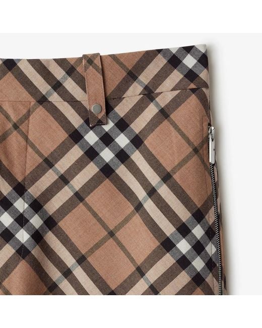 Burberry Multicolor Wool-Blend Check Tailored Trousers for men