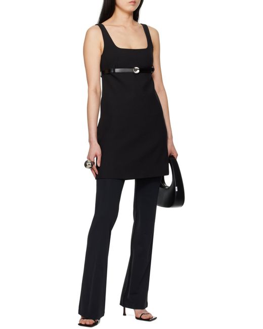 Coperni Black Belted Tailored Mini Dress