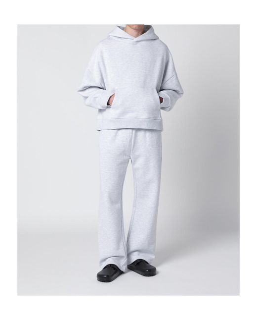 Entire studios White Cotton Hoodie for men