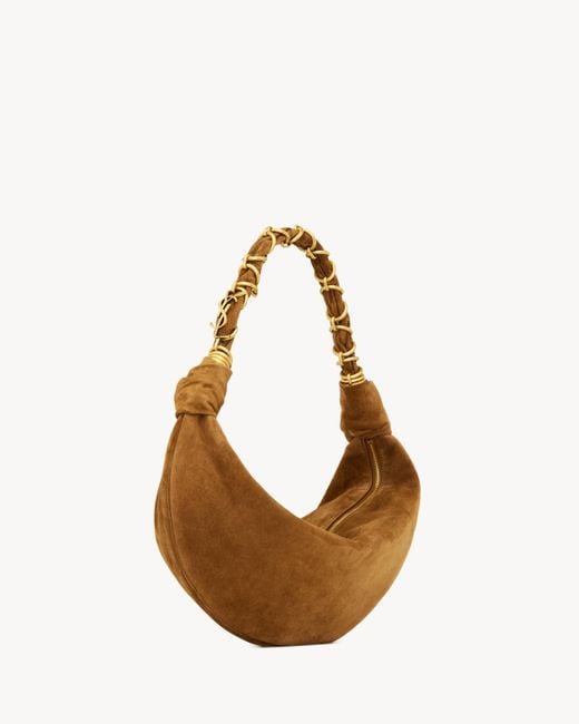 Saint Laurent Brown Amalia Small Hobo