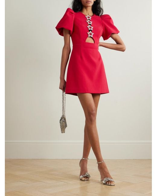 Rebecca Vallance Red Akari Mini Dress
