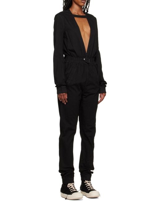 Rick Owens Black Eclipse Bodybag One Length Bodysuit