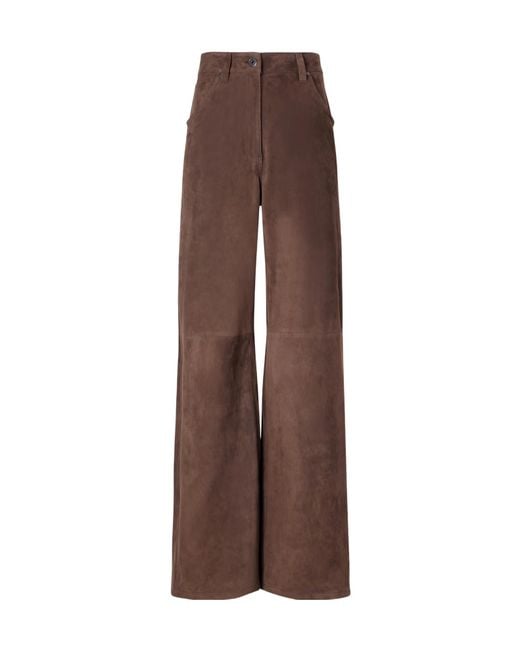 Brunello Cucinelli Brown Belt Loop Casual Pants