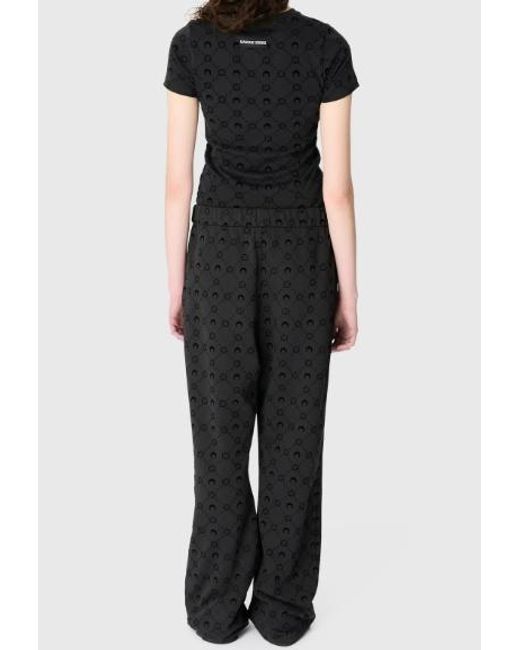 MARINE SERRE Black Moonogram Sweatpants