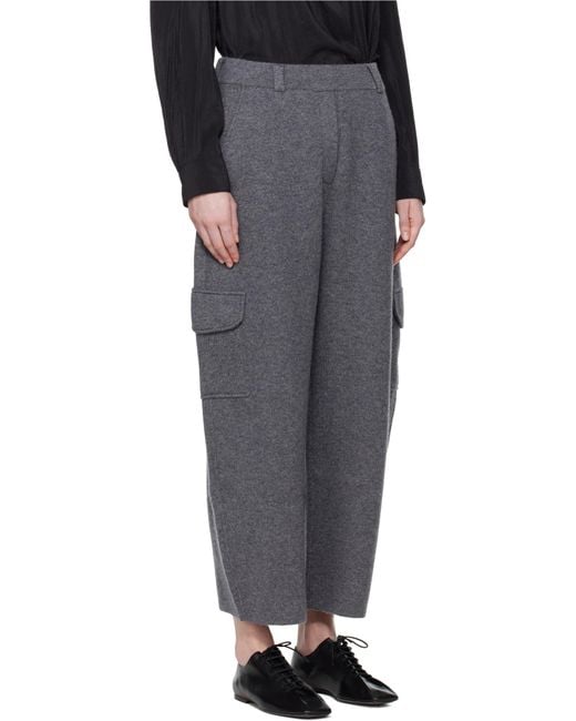 Lisa Yang Gray Azaria Elasticized Pants