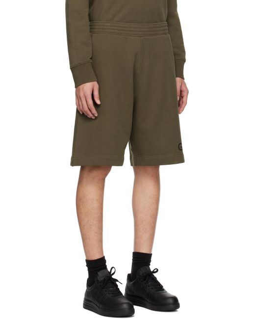 Givenchy Green Logo Printed Bermuda Shorts for men
