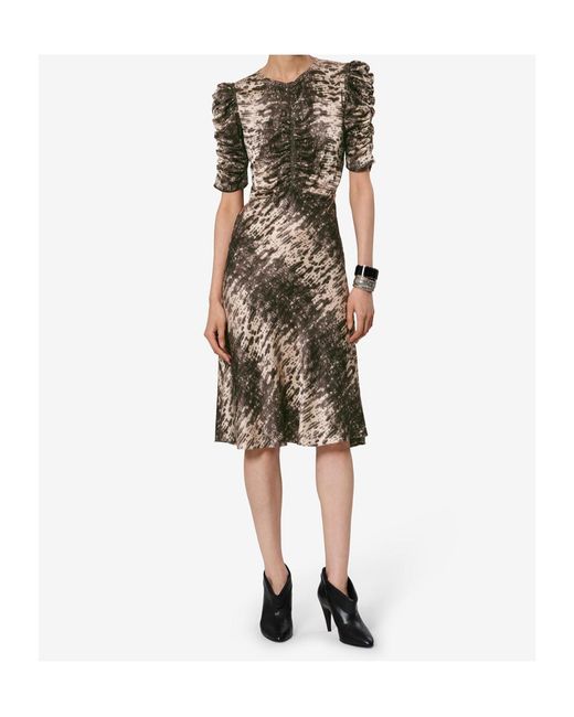 Isabel Marant Natural Lemila Silk Dress