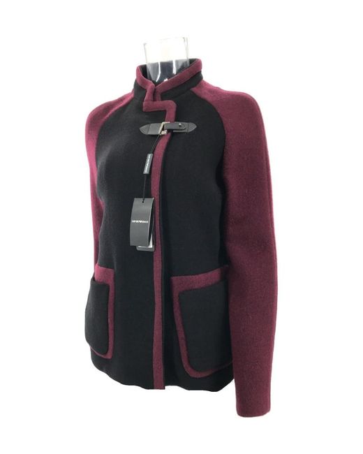 Emporio Armani Blue Spliced Long-Sleeved Casual Jacket