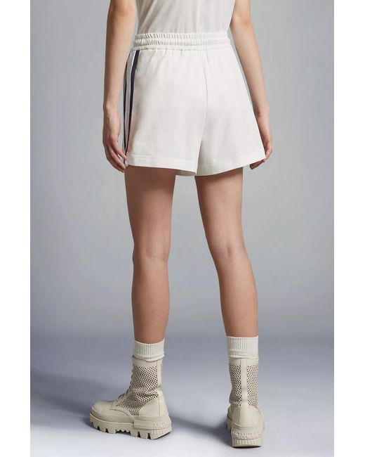 Moncler Gray Logo Shorts