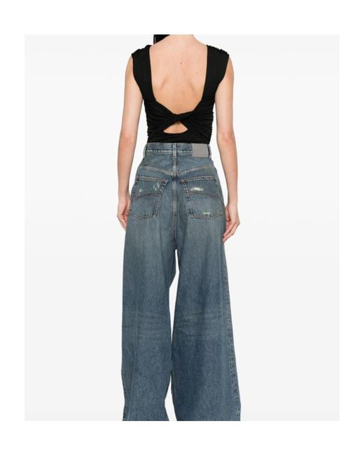 Ganni Black Twisted Bodysuit