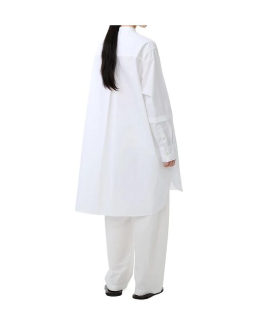 Studio Nicholson White Lalon Dress