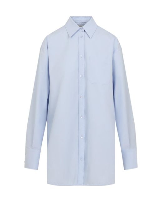 Sportmax Blue Nespola Long-Sleeved Shirt