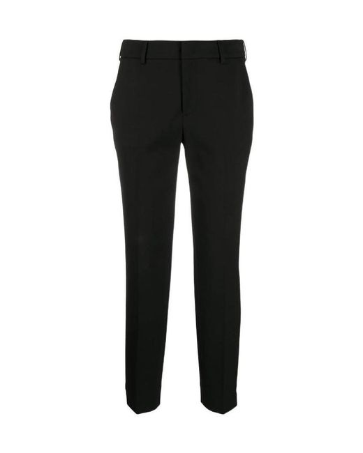 PT01 Black Slim-Fit Tailored Trousers