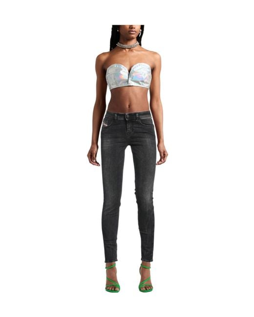 DIESEL Black Slim-Fit Jeans