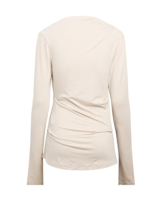 Entire studios Natural Draped Top
