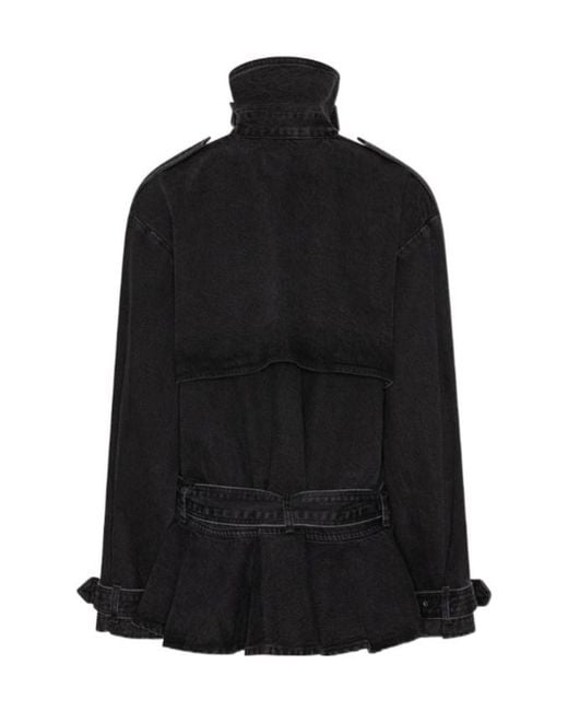 ROTATE BIRGER CHRISTENSEN Black Denim Biker Jacket