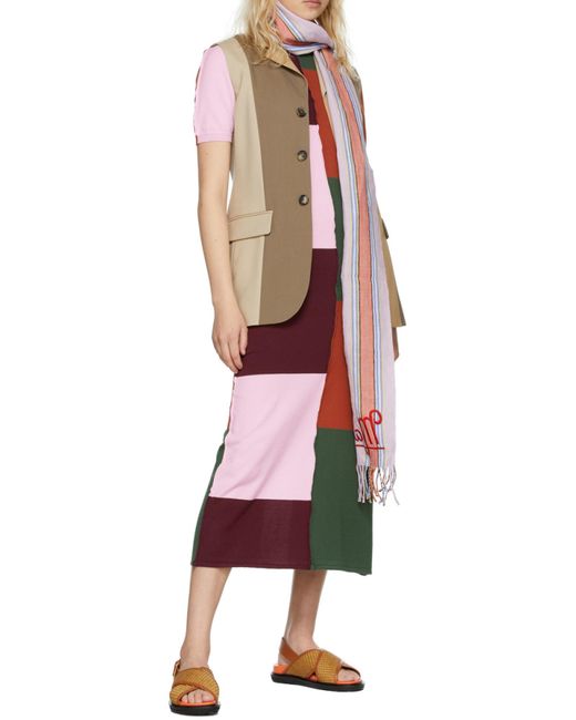 Marni Brown Fussbett Cross-Strap Sandals