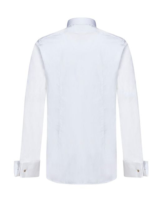 Tom Ford White Long-Sleeved Poplin Shirt for men