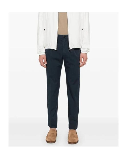 Incotex Blue Casual Trousers With Belt Loops for men