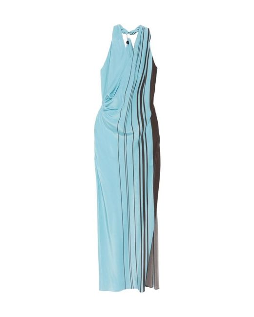Sir Blue Halter Neck Dress