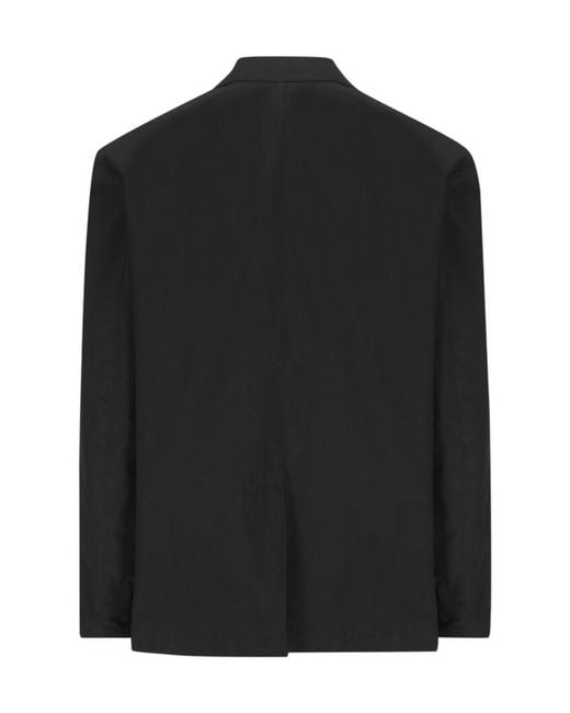Prada Black Single-Breasted Tailored Blazer for men