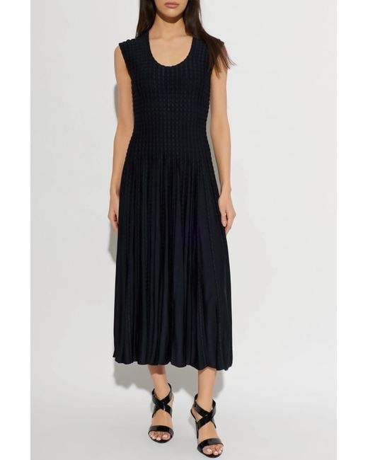 Alaïa Black Alaïa Sculptural Flare Dress