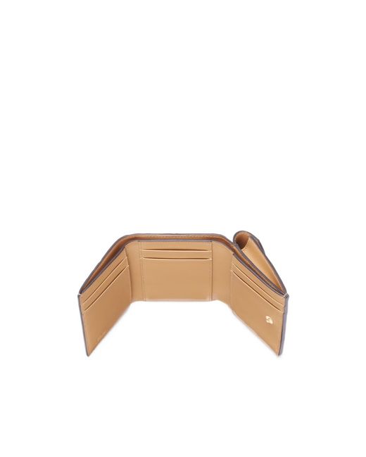 Fendi Natural Ff Diamonds Tri-Fold Wallet
