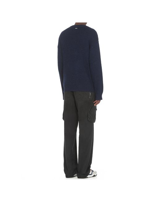 DSquared² Blue Crewneck Pullover for men