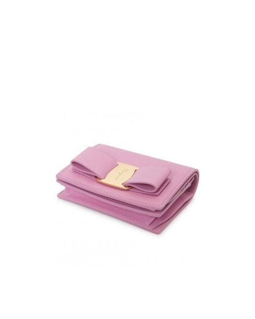 Ferragamo Pink Logo Wallet
