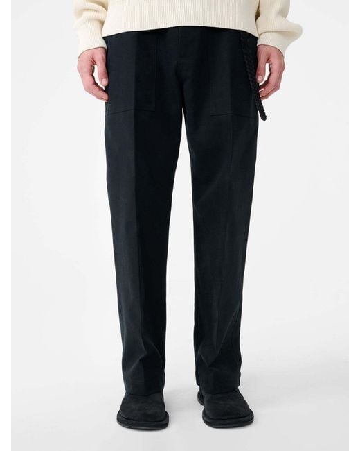 Studio Nicholson Black Balos Casual Pants for men