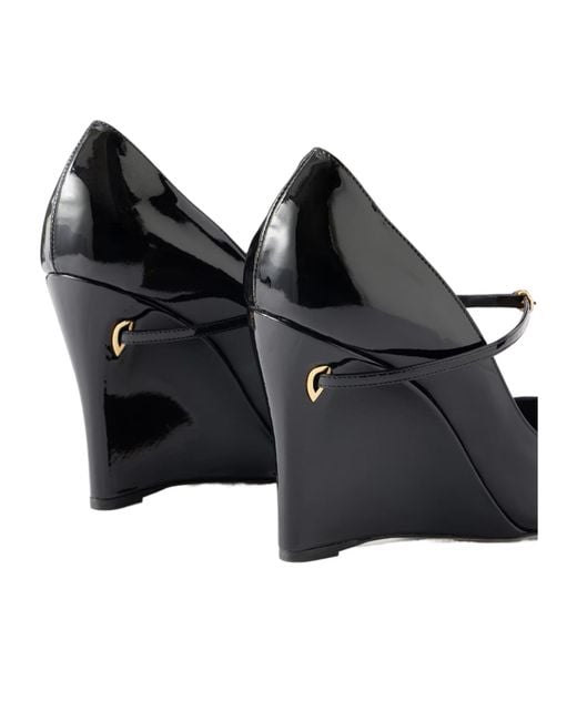 JENNIFER CHAMANDI Black Patent-Leather Pumps